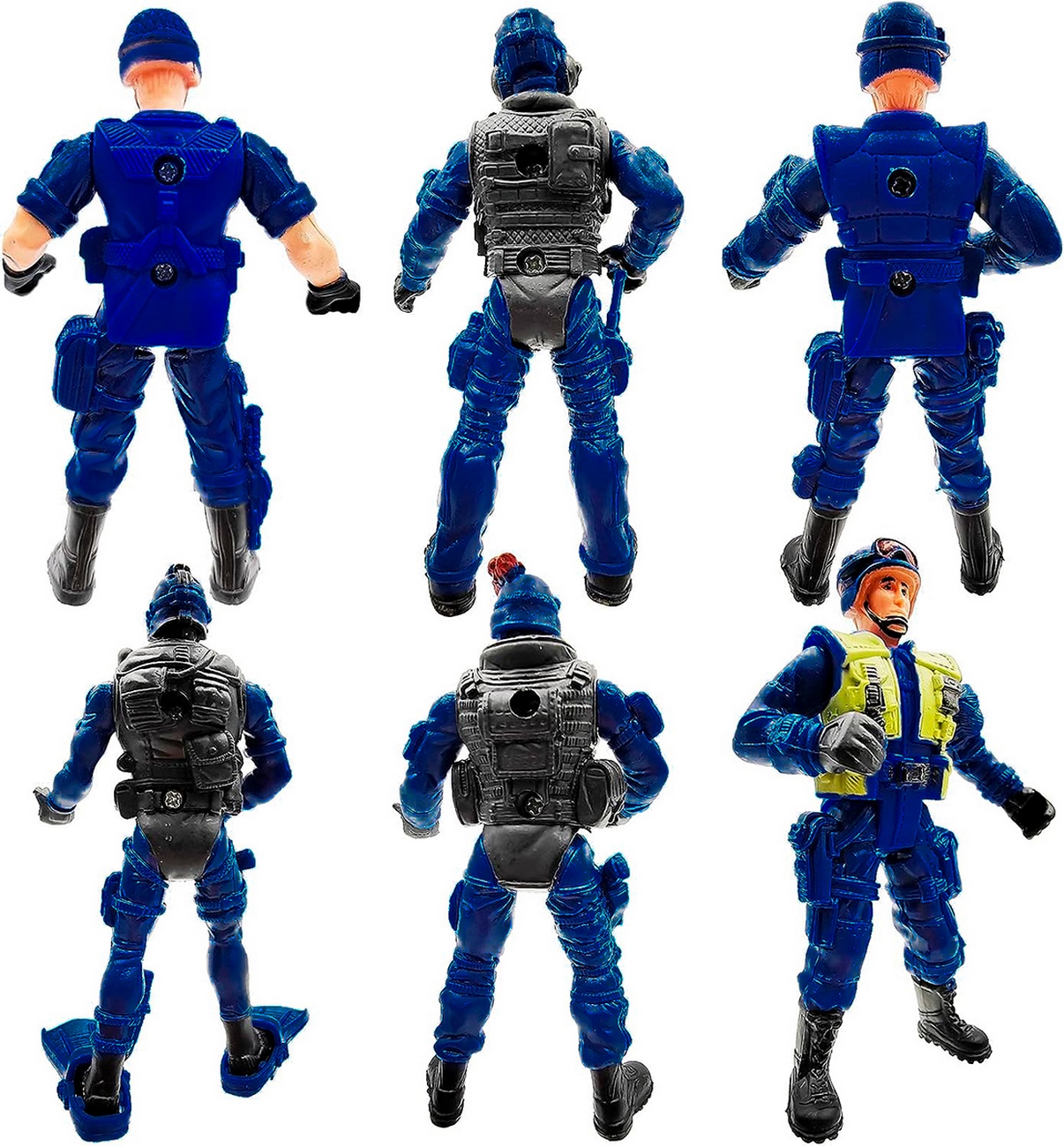 Soldado Militar Policia Swat Acción Niños Coleccionable X 6 